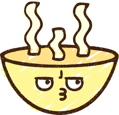 Bir insan tarafından çizilen Sıcak Çorba Tebeşiri