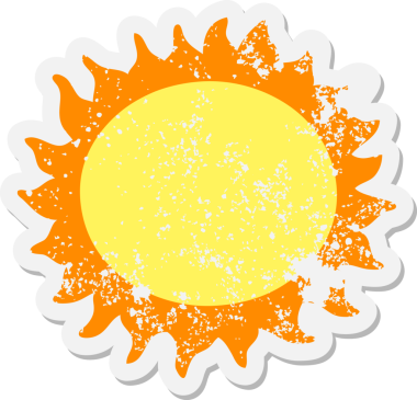 Bir insan tarafından çizilmiş güneş lekesi.