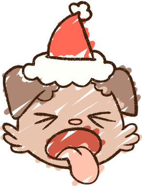 Bir insan tarafından çizilen Esneyen Köpek Tebeşiri