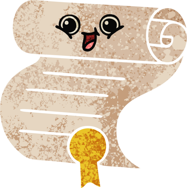 Bir insan tarafından çizilen sözleşmenin retro illüstrasyon tarzı karikatürü