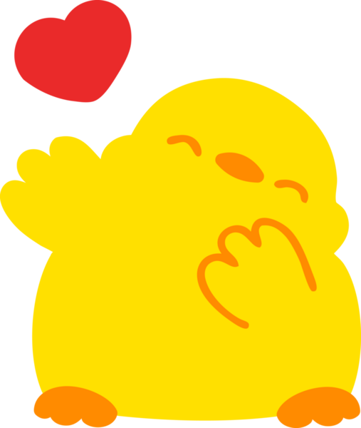 Bir insan tarafından çizilmiş, sevgi dolu küçük bir kuş.