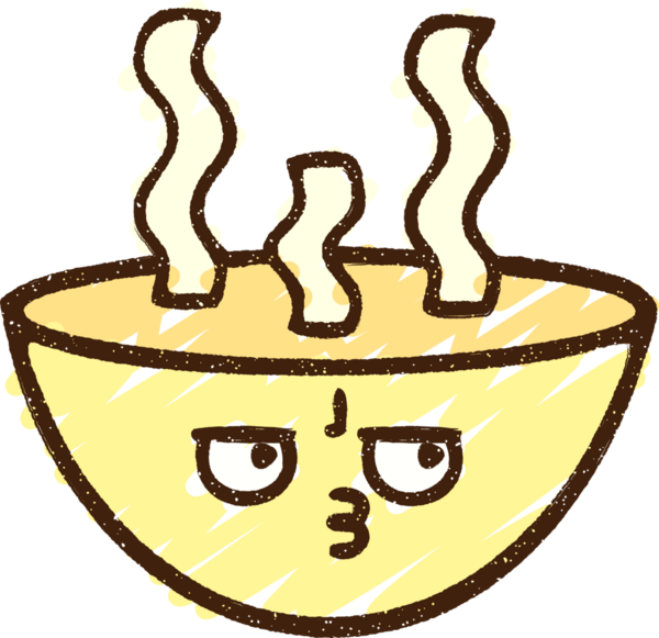 Bir insan tarafından çizilen Sıcak Çorba Tebeşiri