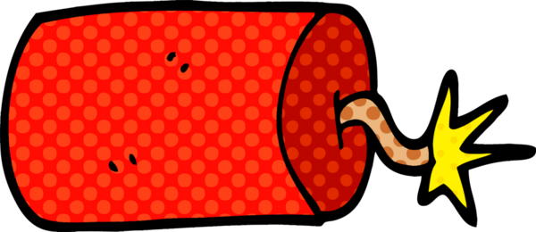 Bir insan tarafından çizilmiş karalama dinamiti.