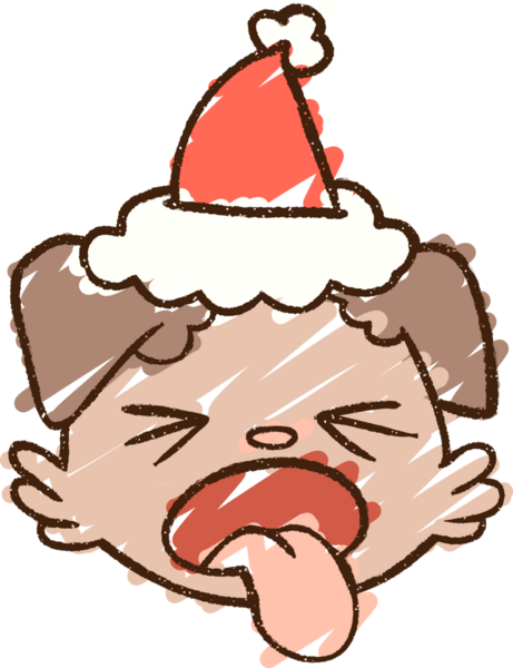 Bir insan tarafından çizilen Esneyen Köpek Tebeşiri