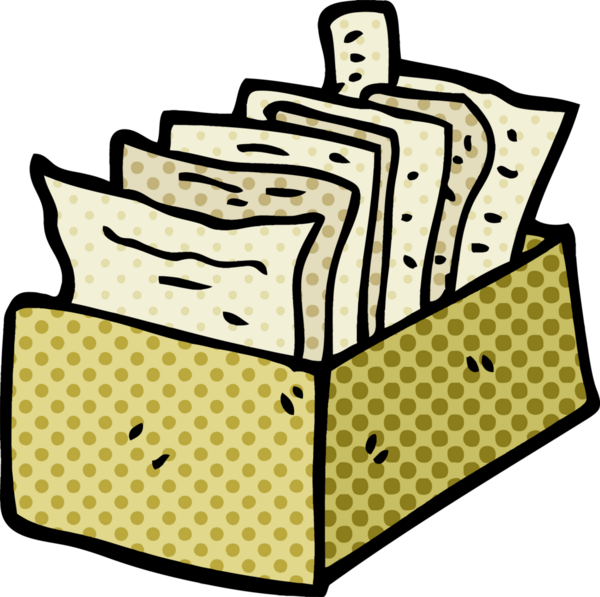 Bir insan tarafından çizilmiş dosyaların karalama kutusu.