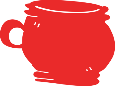 Bir insan tarafından çizilmiş karalama kabı.