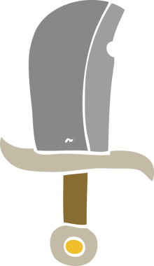 Bir insan tarafından çizilmiş karalama hançeri.