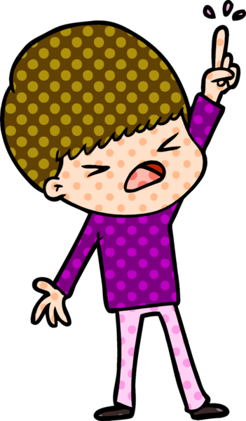 Çizgi film bir insan tarafından çizilmiş stresli adam