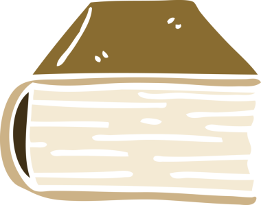 Bir insan tarafından çizilmiş eski bir kitap.