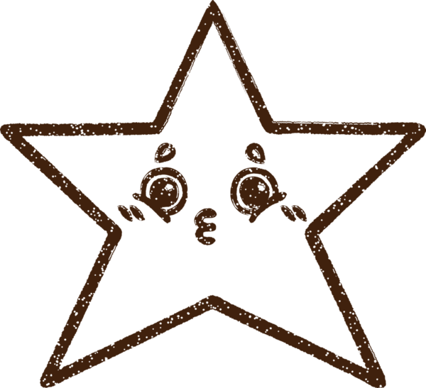 Bir insan tarafından çizilen Yıldız Kömürü Çizimi