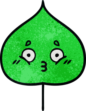 Bir insan tarafından çizilmiş dışavurumsal yaprağın grunge deseni.