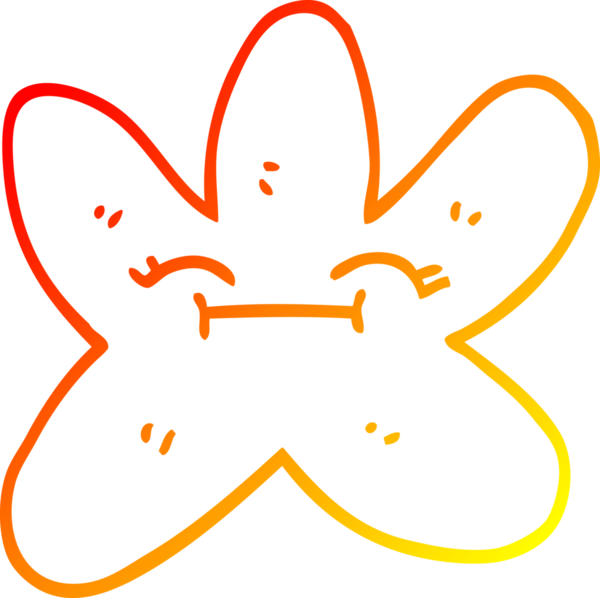 Bir insan tarafından çizilmiş karikatür yıldızı çizimi