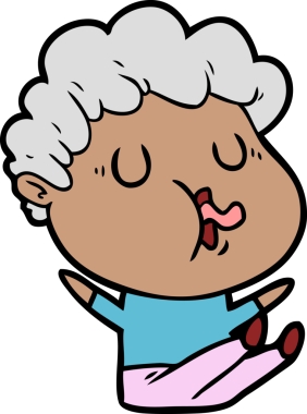 Bir insan tarafından çizilmiş çizgi film şarkıcısı.