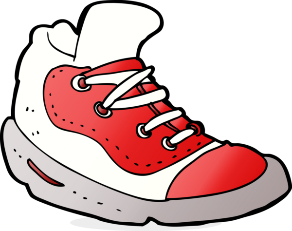 Bir insan tarafından çizilmiş bir spor ayakkabı.