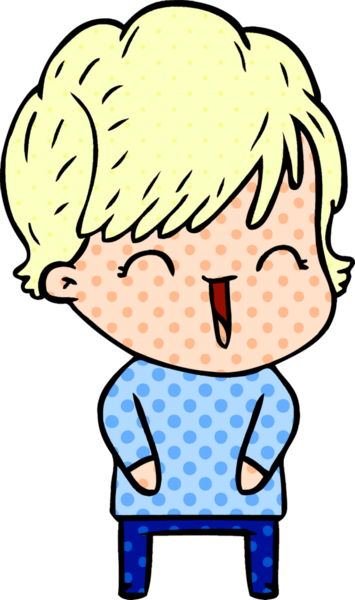 Bir insan tarafından çizilmiş gülen kadın çizgi filmi.