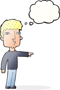 Bir insan tarafından çizilmiş konuşma balonlu bir adam.