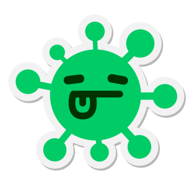 Yorgun yüz ve bir insan tarafından çizilmiş dil ikonu.