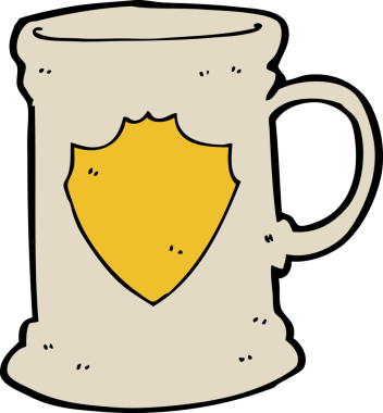 Bir insan tarafından çizilmiş eski bir karikatür.