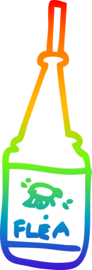 gökkuşağı gradyan çizgi çizimi bir insan tarafından çizilen pire tedavisi