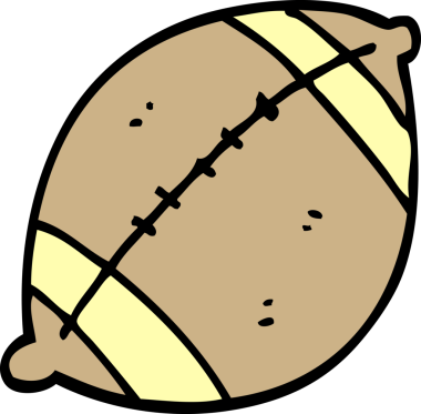 Bir insan tarafından çizilmiş karalama futbolu.