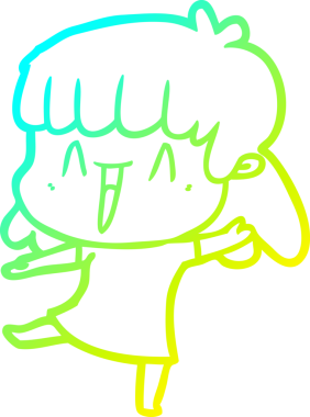 Bir insan tarafından çizilmiş bir karikatür kadın çizimi.