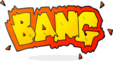 Bir insan tarafından çizilen serbest çizim çizgi film patlaması