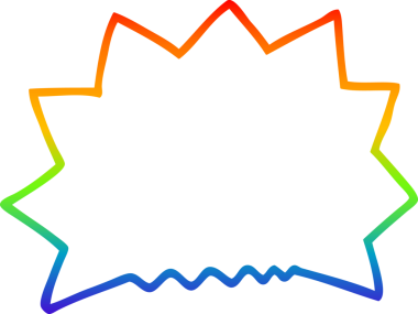 gökkuşağı gradyan çizgi çizimi bir insan tarafından çizilen Büyük Patlama