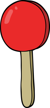 bir insan tarafından çizilmiş çizgi film lolipopu