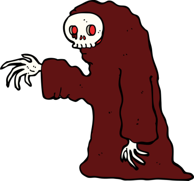 Bir insan tarafından çizilmiş tuhaf cadılar bayramı kostümü.