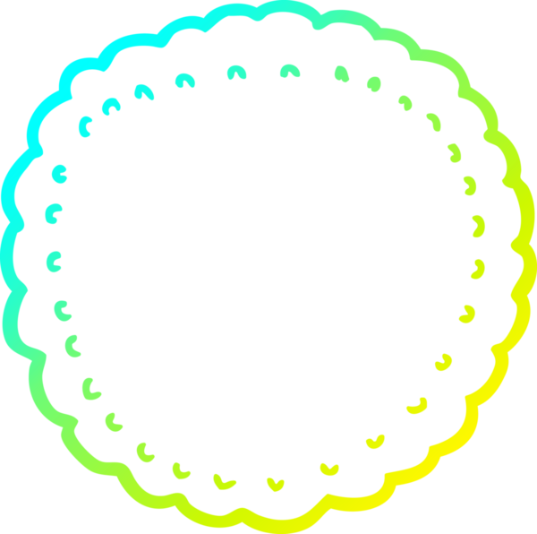 Bir insan tarafından çizilmiş bir çizgi film bisküvisi.