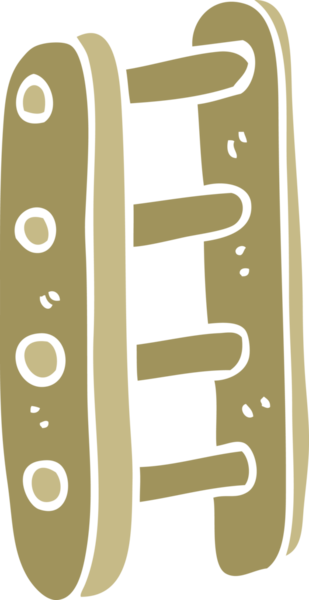 karikatür karalama uzun merdiven bir insan tarafından çizilmiş