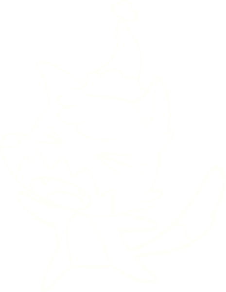 Bir insan tarafından çizilen Noel Kurdu Tebeşiri