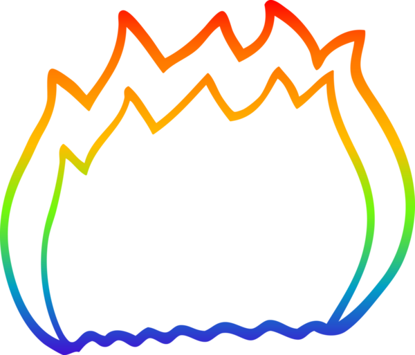 gökkuşağı gradyan çizgi çizimi bir insan tarafından çizilmiş bir çizgi film ateşi