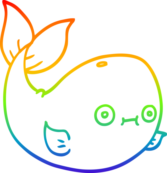 bir insan tarafından çizilmiş karikatür deniz balinası çizimi