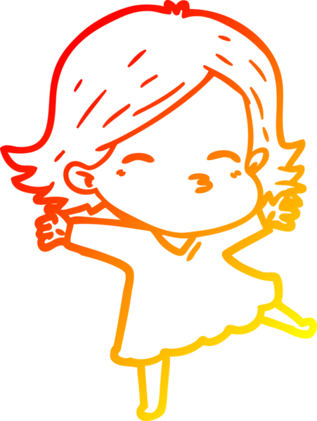 Bir insan tarafından çizilmiş bir karikatür kadın çizimi