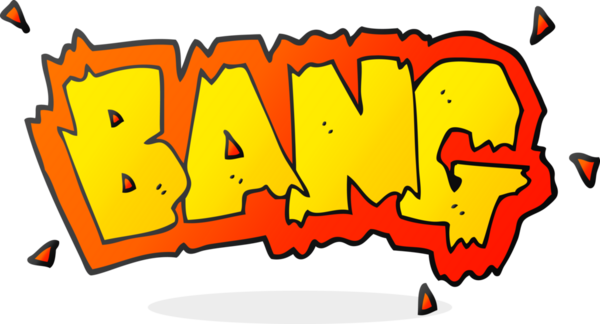 Bir insan tarafından çizilen serbest çizim çizgi film patlaması