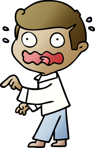 Çizgi film bir insan tarafından çizilmiş.