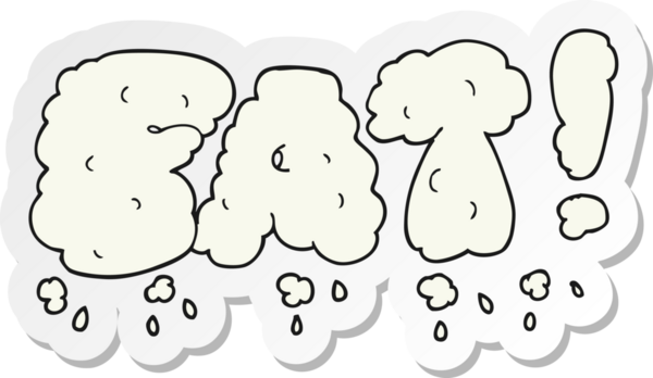 Bir insan tarafından çizilmiş FAT sembolünün çıkartması.