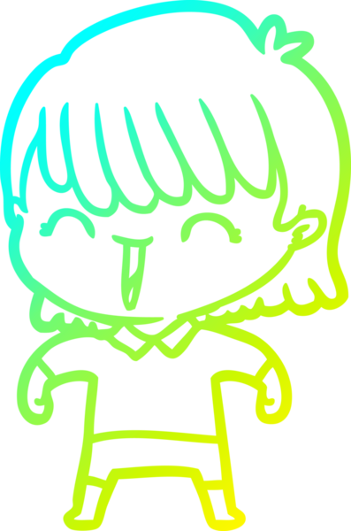 Bir insan tarafından çizilmiş bir karikatür kadın çizimi.