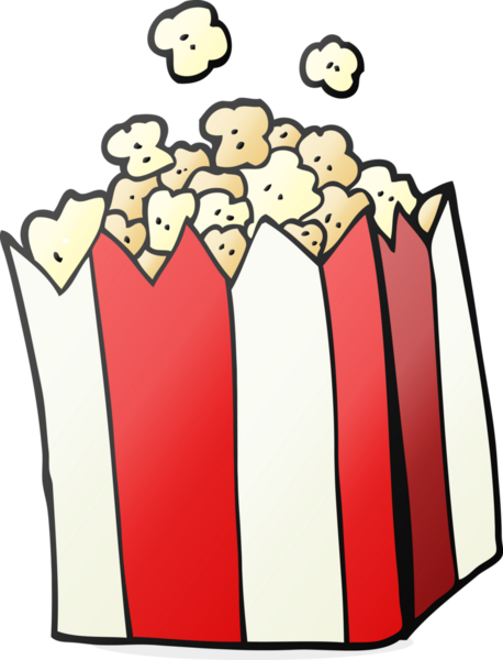 Bir insan tarafından çizilmiş serbest çizim patlamış mısır