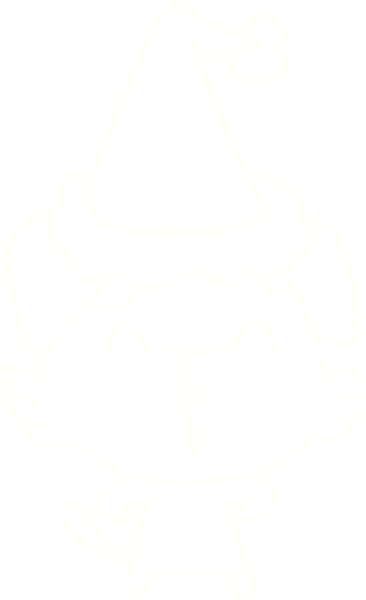 Bir insan tarafından çizilmiş Noel Yavrusu Tebeşiri