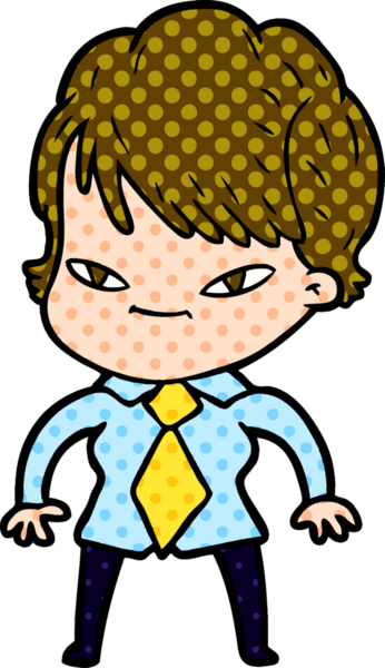 Bir insan tarafından çizilmiş mutlu bir kadın.