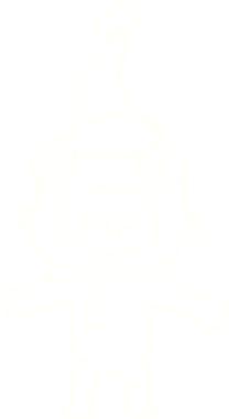 Bir insan tarafından çizilen Noel Uzaylı Tebeşiri