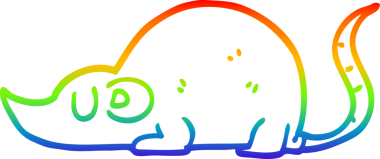 gökkuşağı gradyan çizgi çizimi bir insan tarafından çizilmiş fare fare fare çizgi