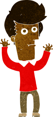 Bir insan tarafından çizilmiş bir karikatür.