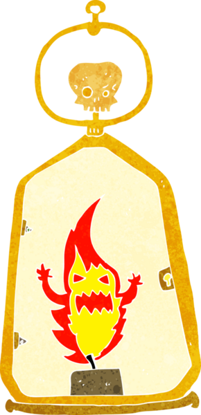 Bir insan tarafından çizilmiş garip bir fener.