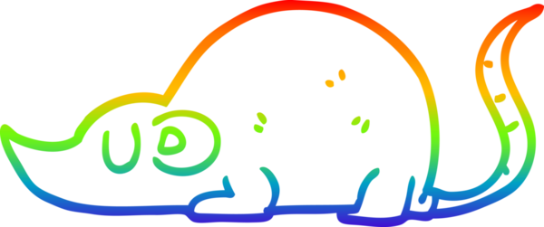 gökkuşağı gradyan çizgi çizimi bir insan tarafından çizilmiş fare fare fare çizgi