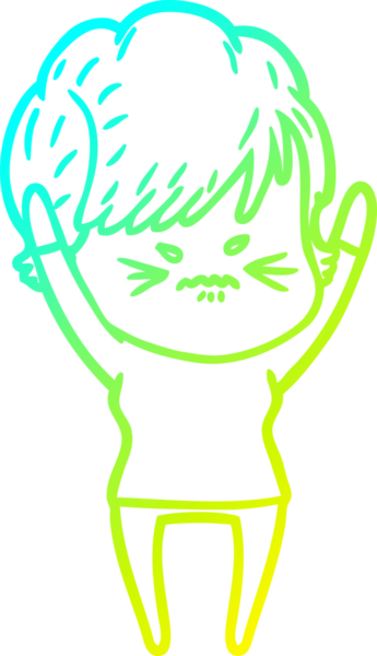 Bir insan tarafından çizilmiş karikatür çizimi.