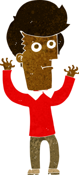 Bir insan tarafından çizilmiş bir karikatür.