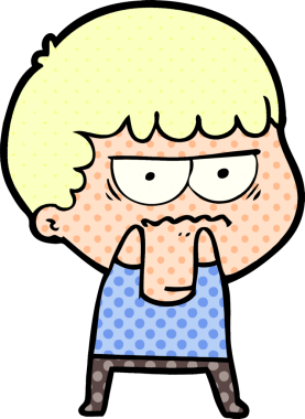 Bir insan tarafından çizilmiş rahatsız bir adam.